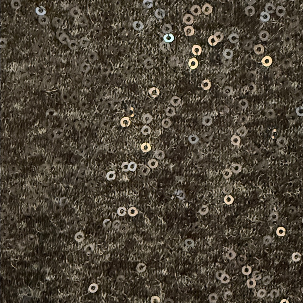 Peruvian Connection Black Sequin Short Sleeve Top… - image 3